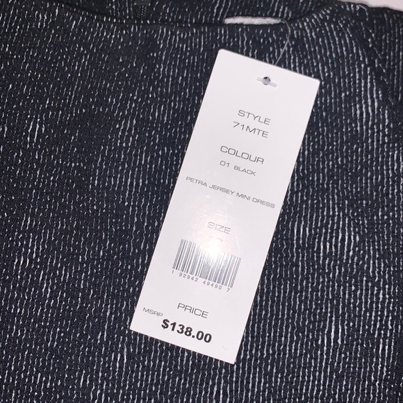 French Connection Ribbed Metallic Effect Dress (NWT) - Picture 4 of 4